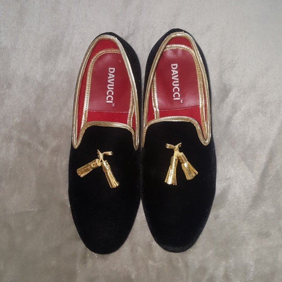 Davucci Velvet Tassel Loafers - Picture 2 of 6